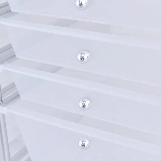 12 Storage Drawer Organizer Bins Rolling Cart