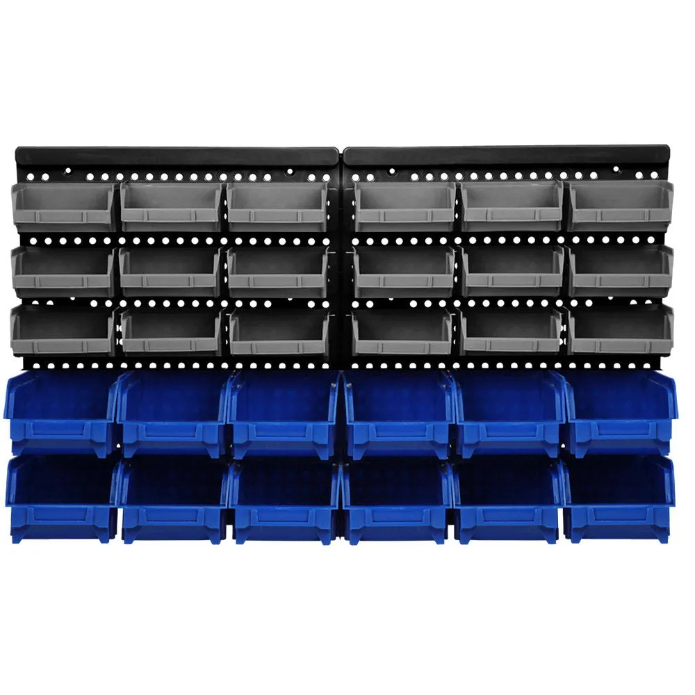 30 Bin Wall Mounted Storage Rack Garage Shed Organiser