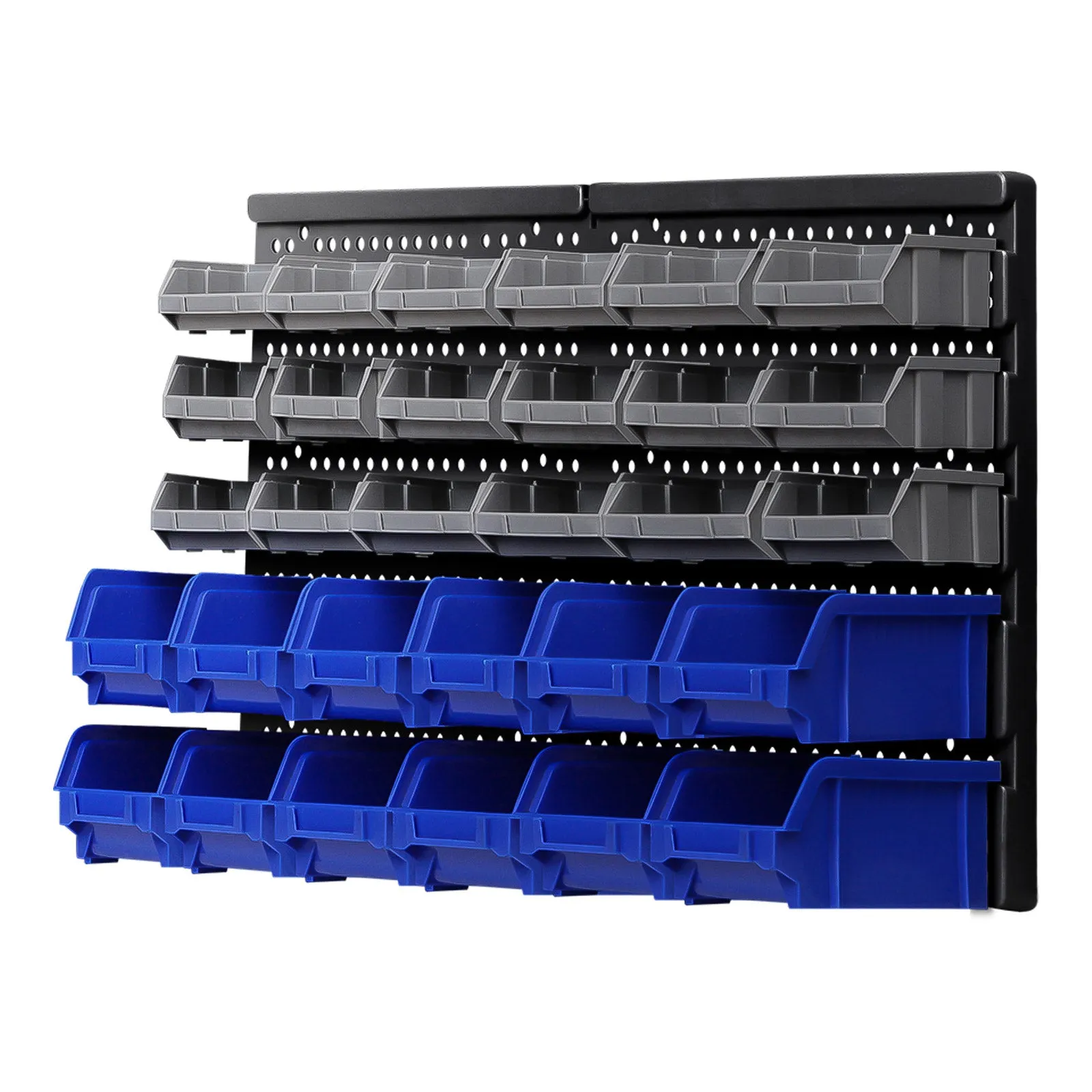 30 Bin Wall Mounted Storage Rack, Heavy Duty - Giantz