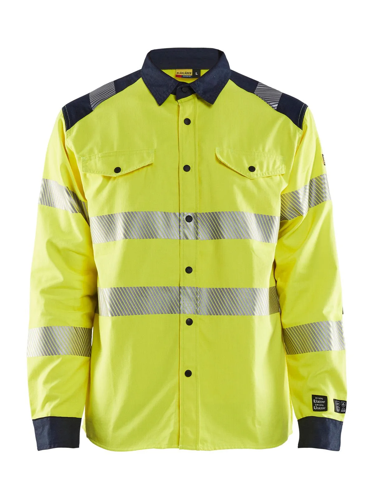 3239-1517&#x20;High&#x20;Vis&#x20;Work&#x20;Shirt&#x20;Fireproof&#x20;-&#x20;Bl&#xE5;kl&#xE4;der