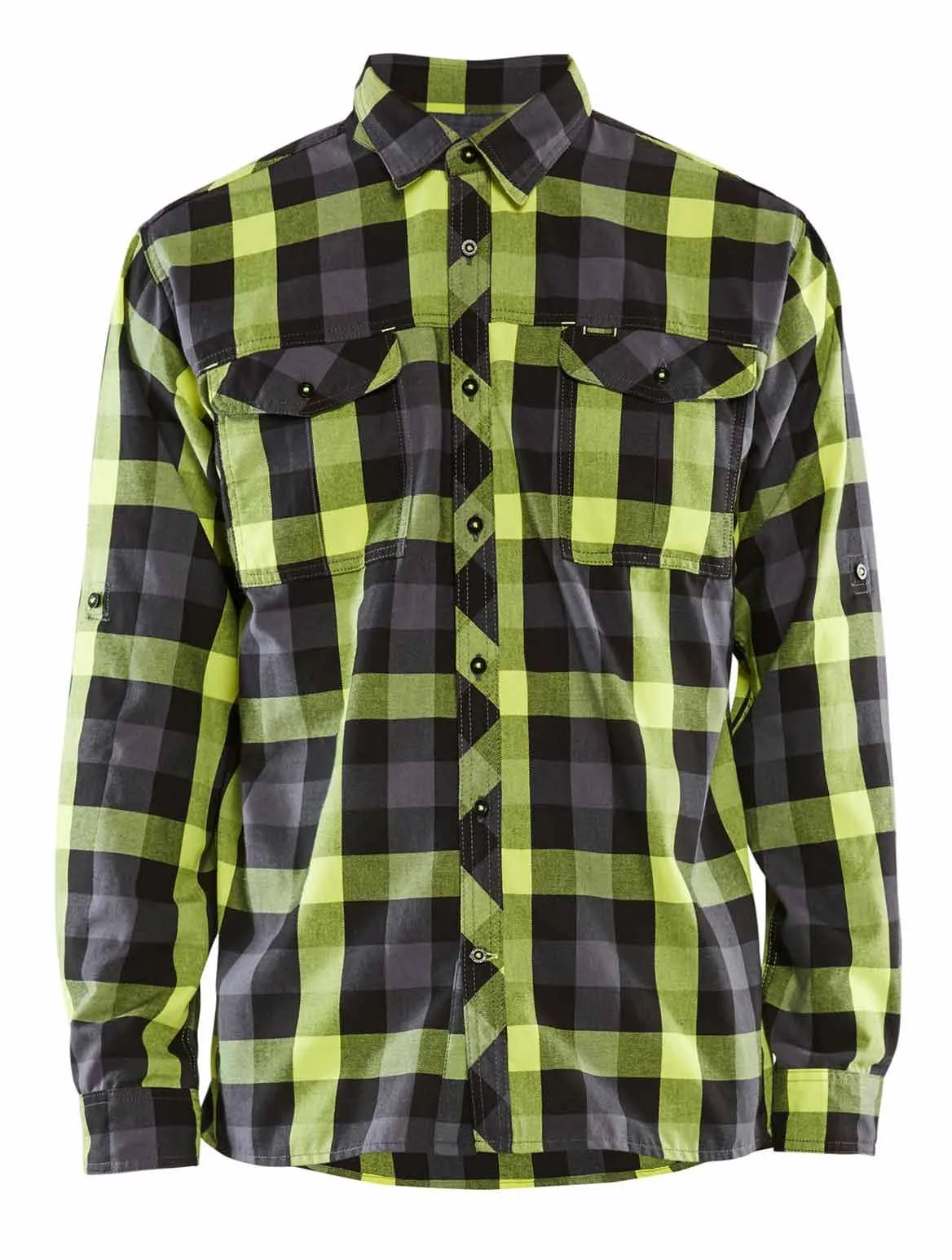 3299&#x20;Work&#x20;Shirt&#x20;Flannel&#x20;Checked&#x20;-&#x20;Bl&#xE5;kl&#xE4;der
