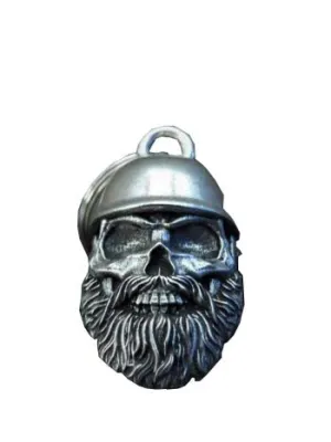3D Beard & Helmet Skull Bell Guardian Angel Bell plus Gift Box & hanger