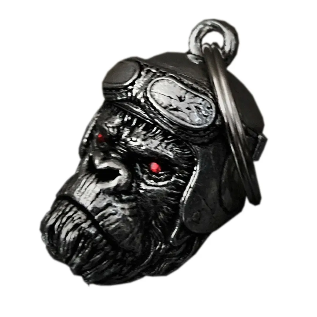 3D Biker Red Eye Gorilla Guardian Angel Bell