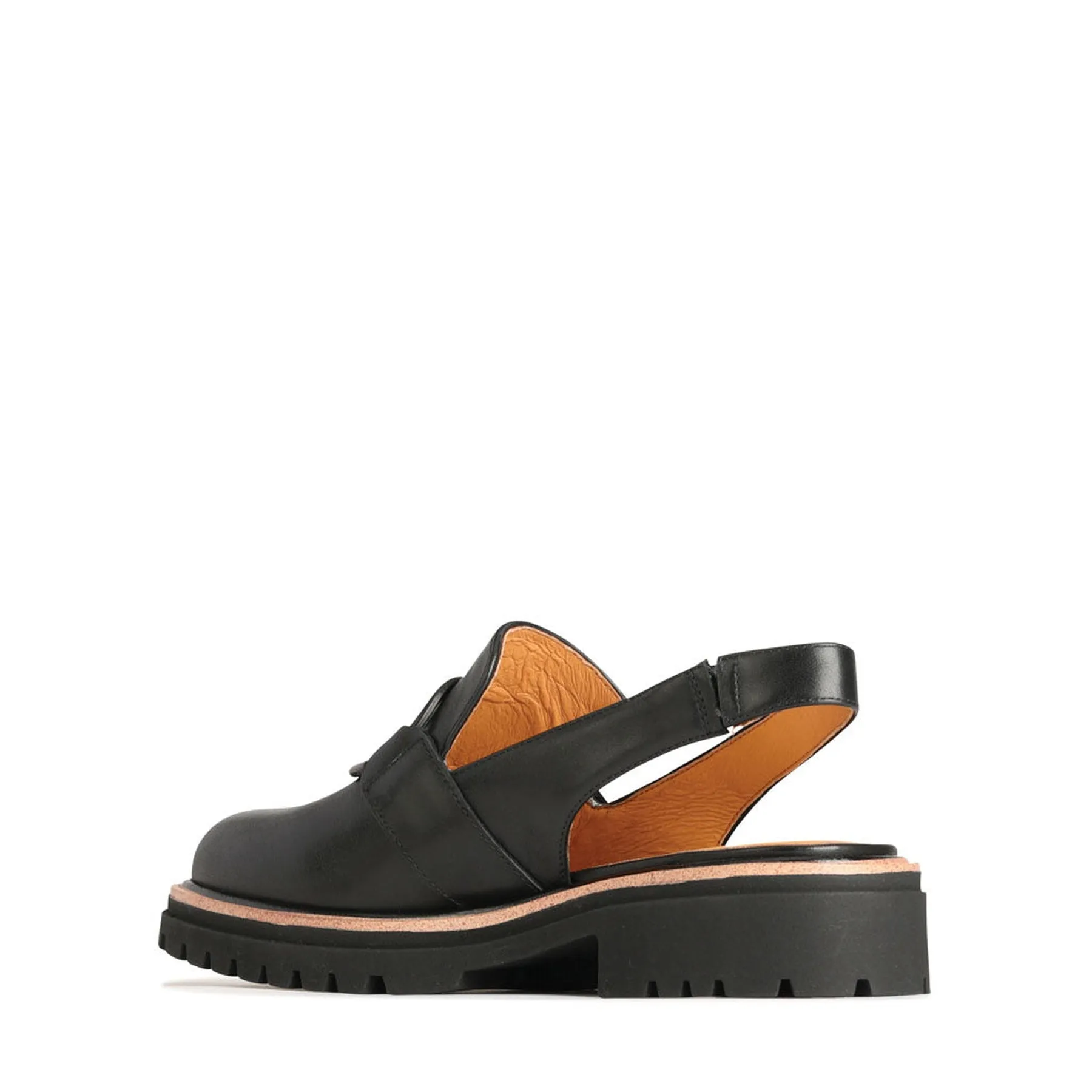 ABA LEATHER SLING BACK LOAFERS