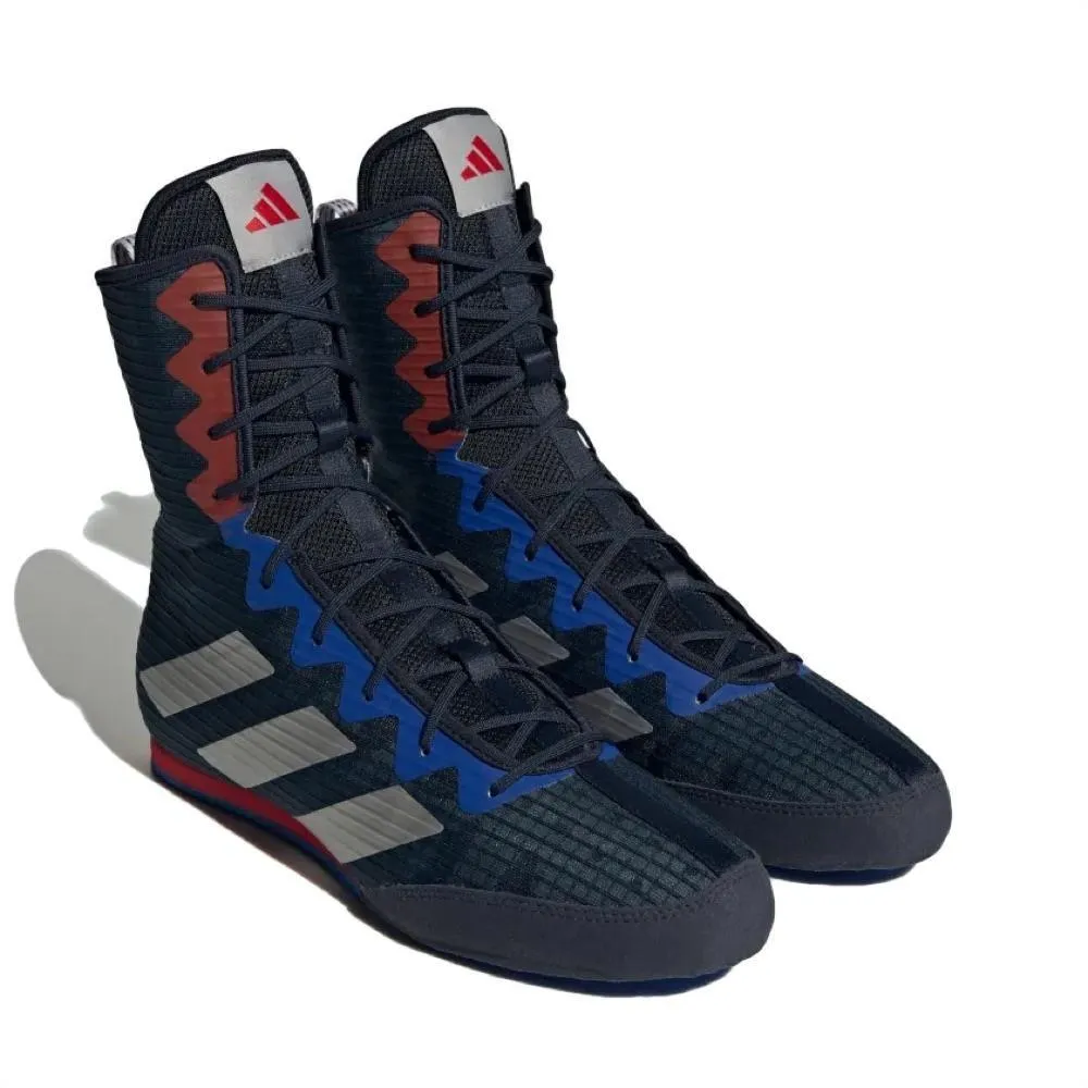 Adidas BOX HOG 4 Boxing Shoes Navy Blue