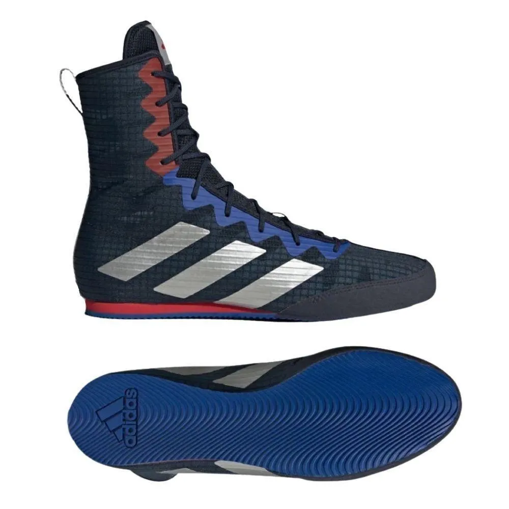 Adidas BOX HOG 4 Boxing Shoes Navy Blue