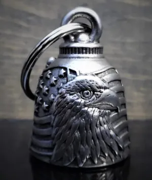 American Eagle & Flag Guardian Angel Gremlin Bell