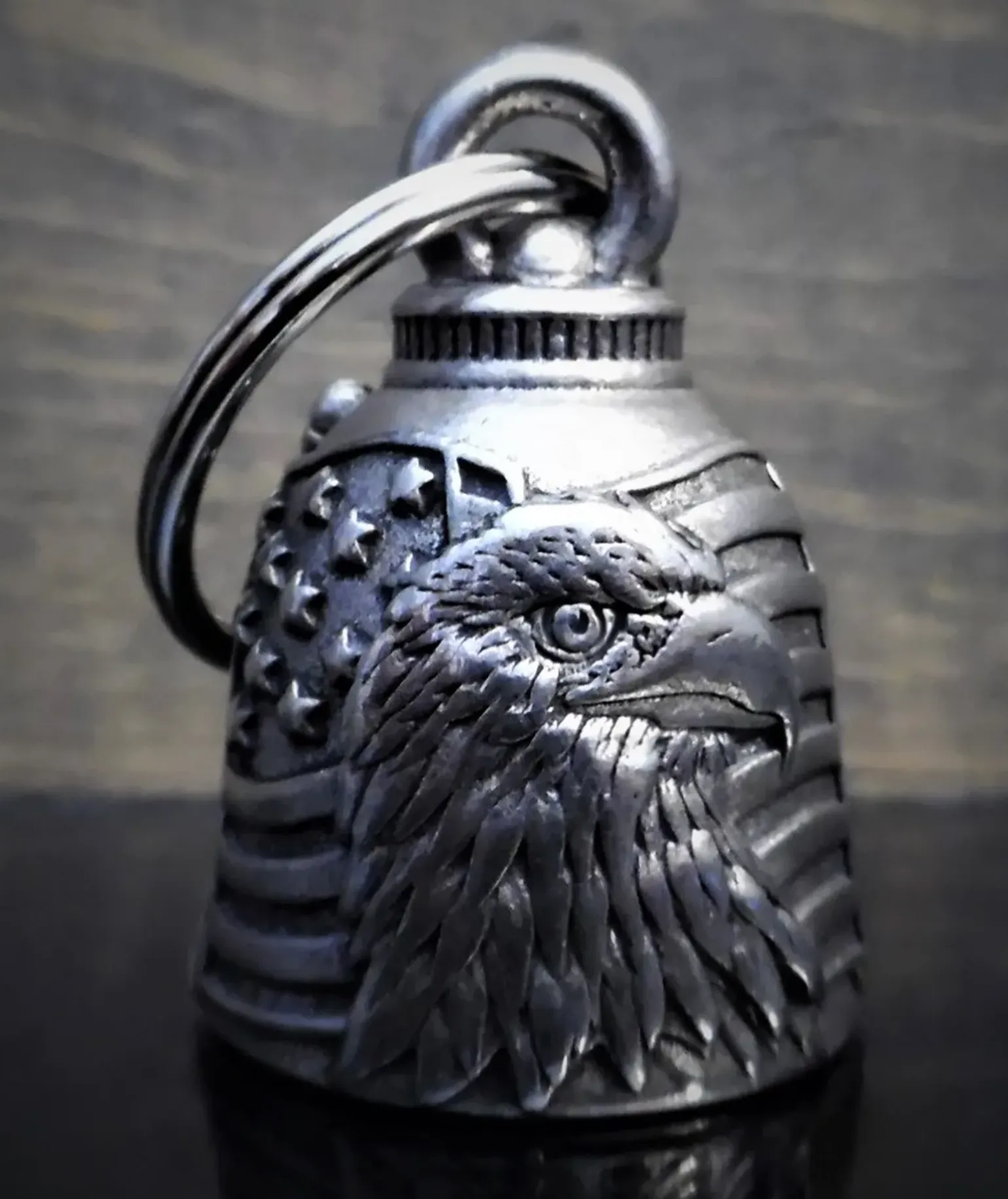 American Eagle & Flag Guardian Angel Gremlin Bell