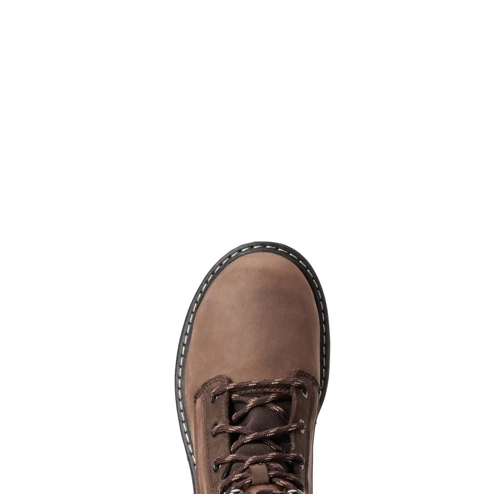 'Ariat' Women's 6" Casey EH Metguard Comp Toe - Distressed Brown