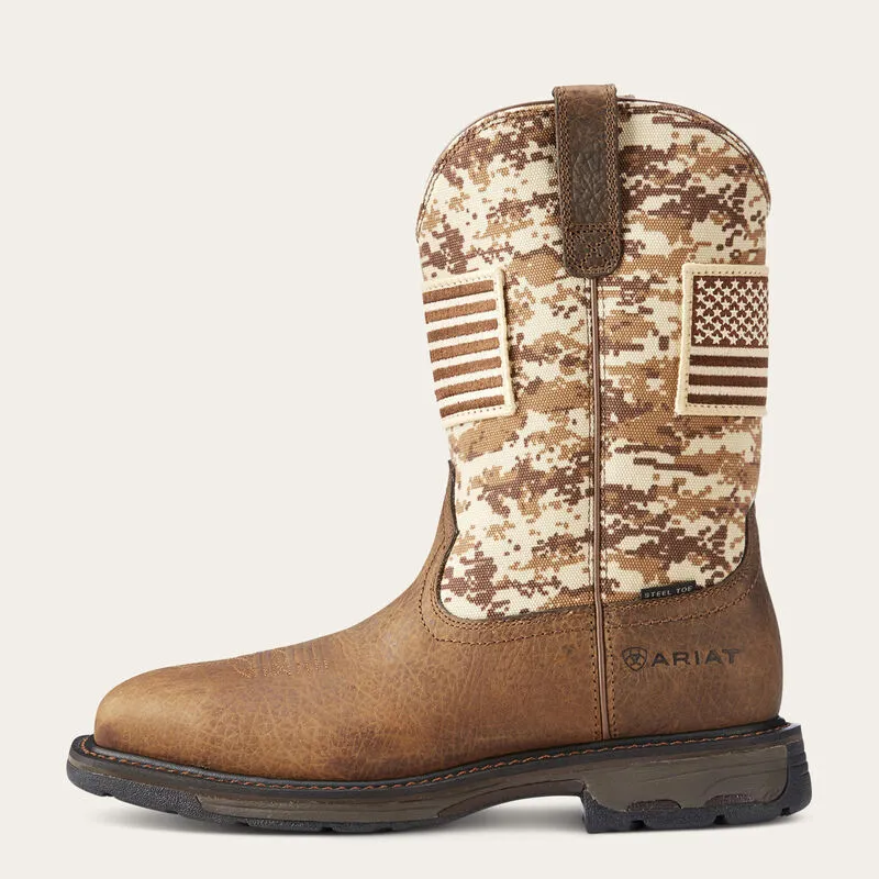 Ariat WorkHog Patriot Round Toe Steel Toe 10022968