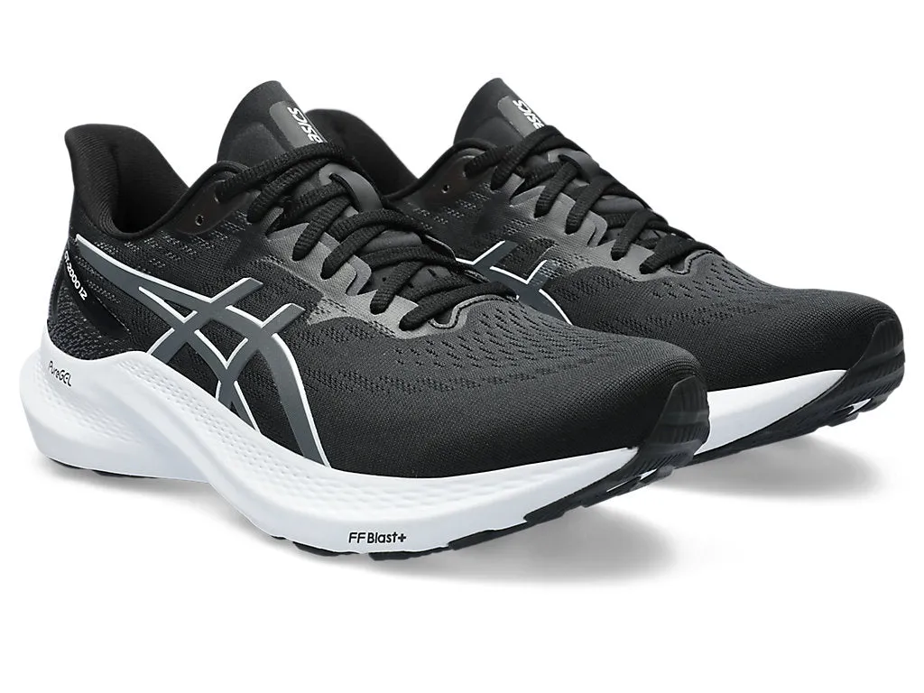 Asics Men's GT-2000 12 Extra wide (4E) Running Shoes in Black/Carrier Grey