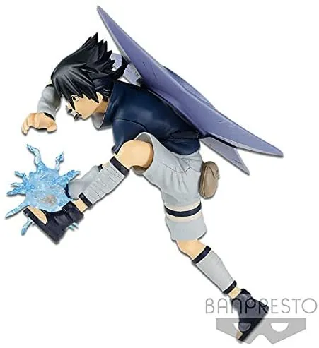Banpresto Naruto Vibration Stars-Uchiha Sasuke-, Multiple Colors (BP17427)