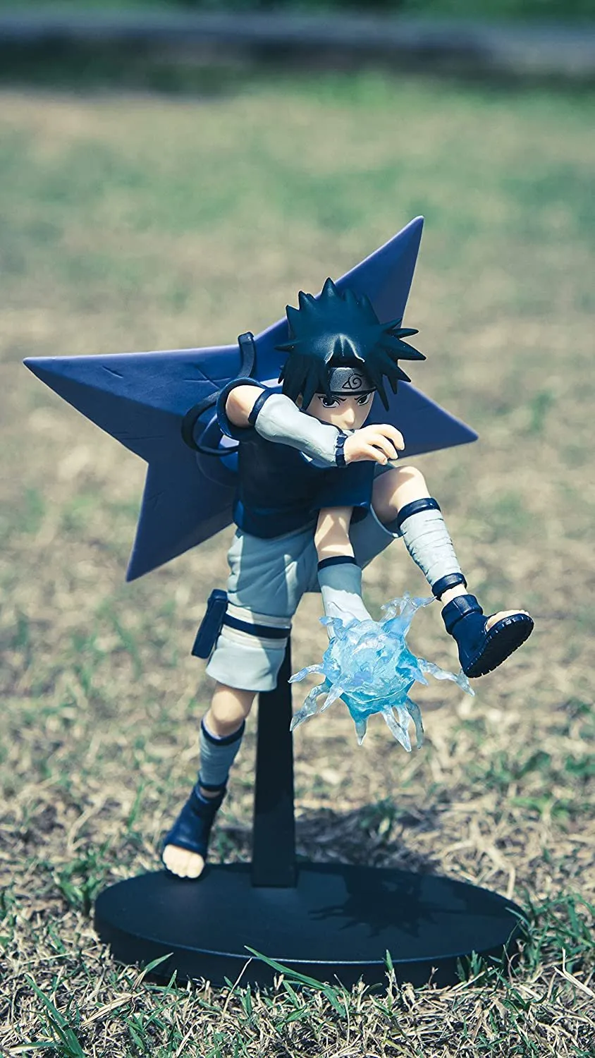 Banpresto Naruto Vibration Stars-Uchiha Sasuke-, Multiple Colors (BP17427)