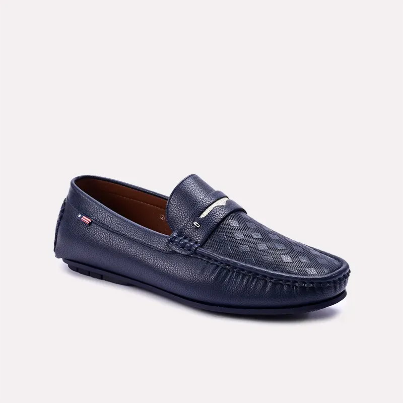 Berenger Blue Penny Loafers 0130869