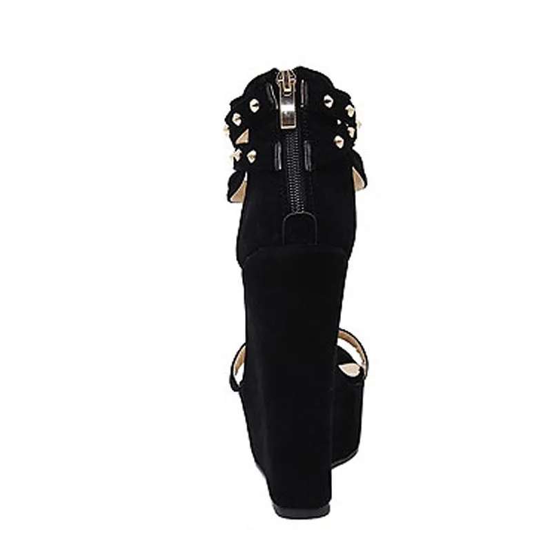 BerriesJam - High Heels Fashion Chain Platform Wedges