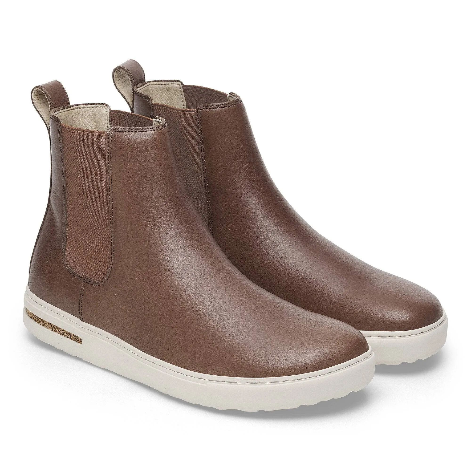 Birkenstock Bend Chelsea Leather Ladies Cognac Suede Lace Up Ankle Boots