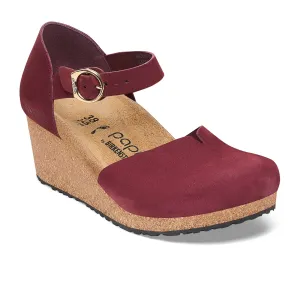Birkenstock Mary Narrow Wedge Sandal (Women) - Zinfandel Nubuck
