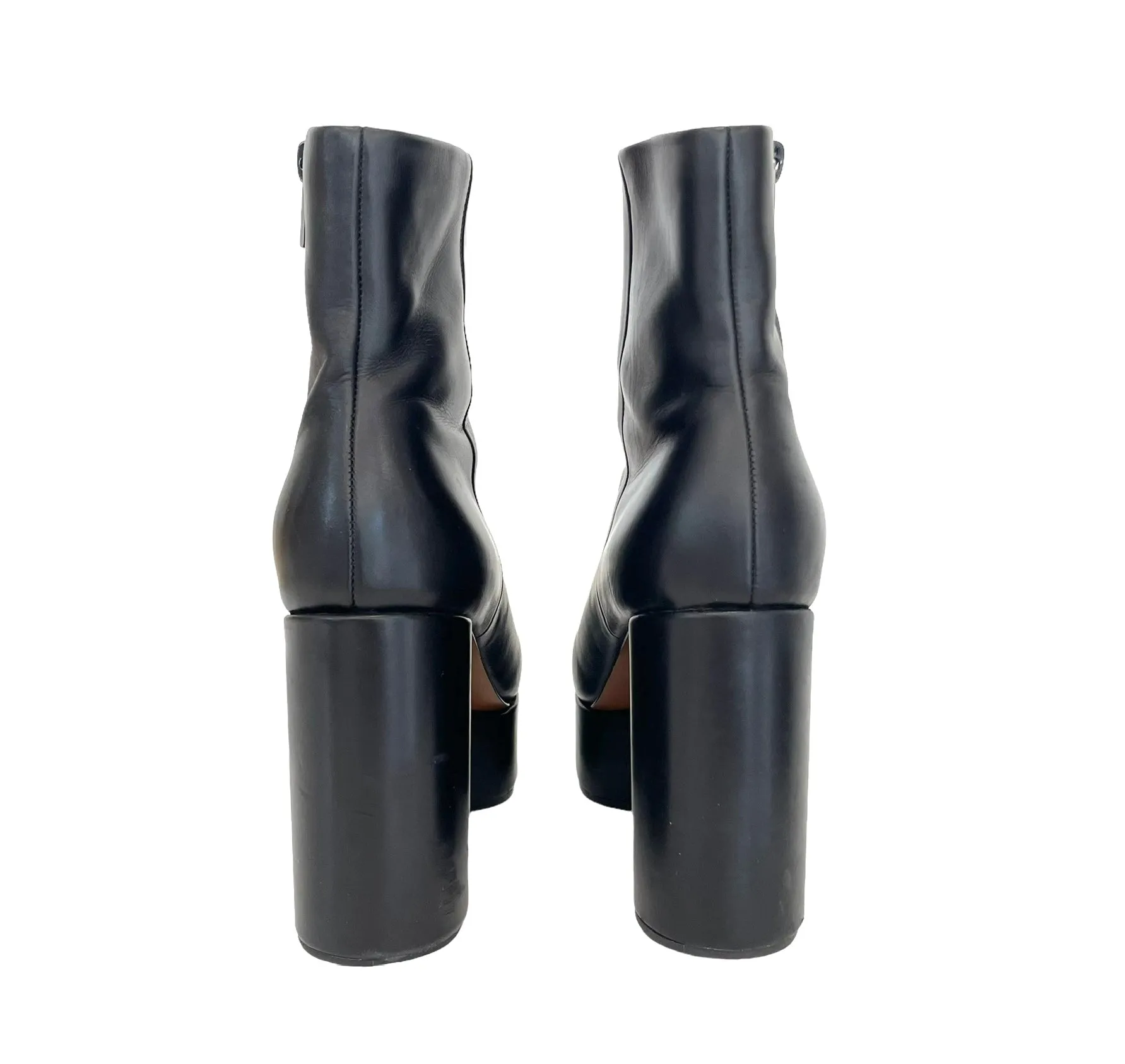 Black Platform Boots - 8
