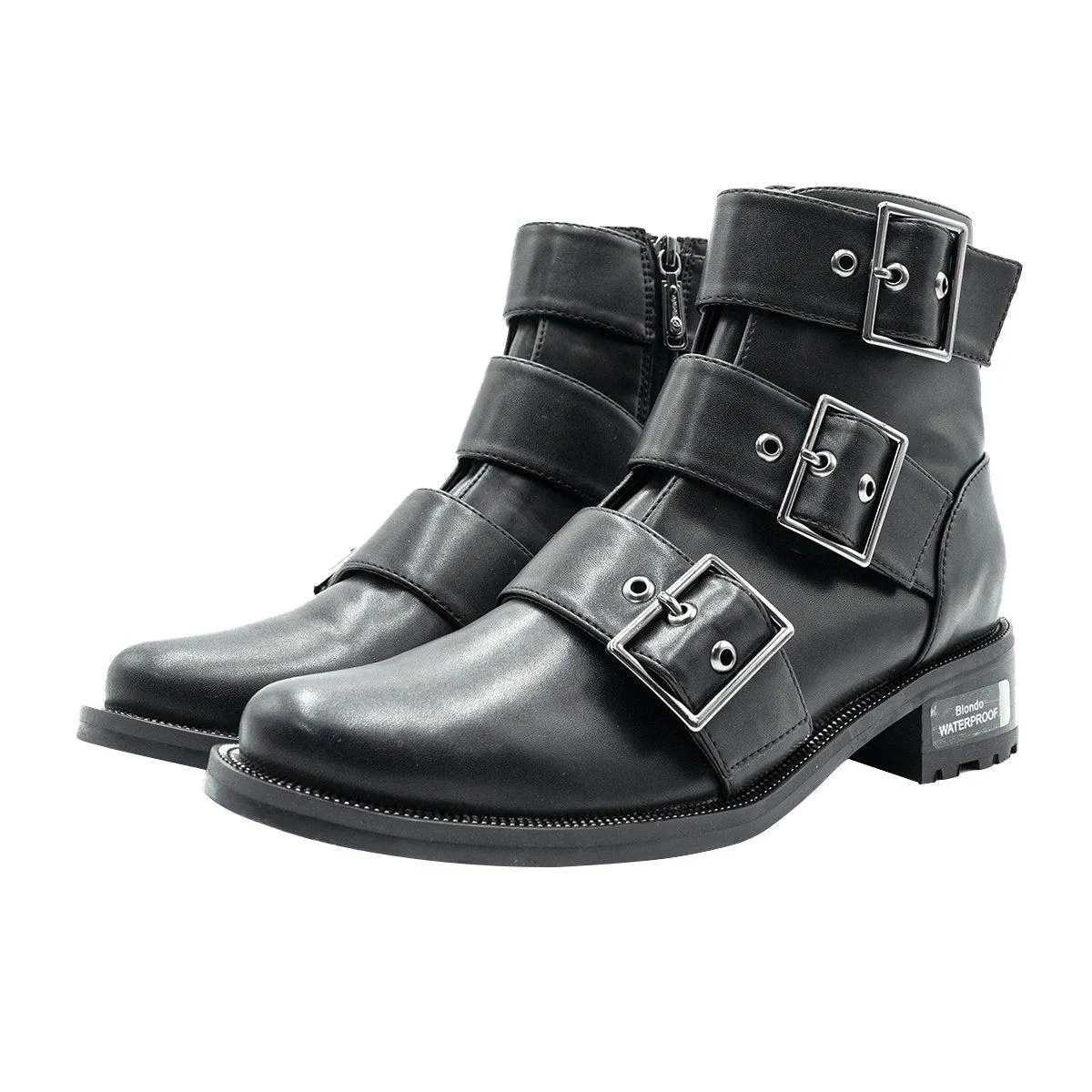 Blondo Camila Riding Ankle Boots Leather Black Colour For Women