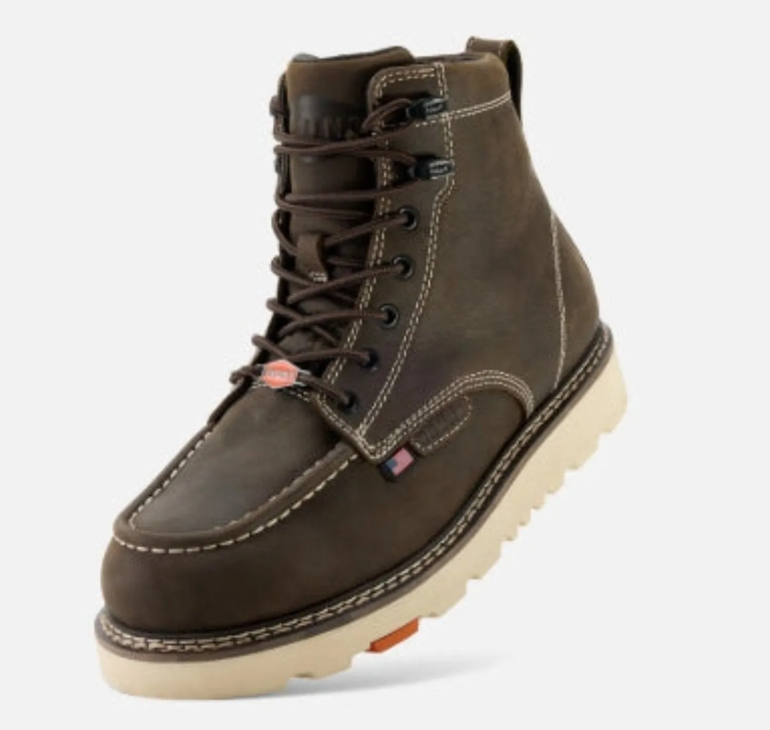 BRUNT Men's Marin USA Welted 6" Waterproof Comp Toe Work Boot