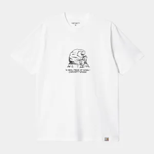 Carhartt WIP Piece of Work T-Shirt - White / Black