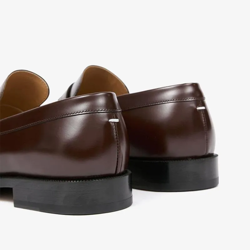Chocolate Brown Slip-On Loafers