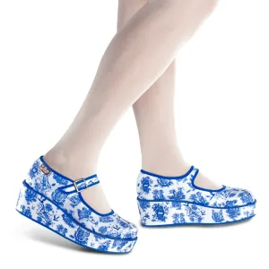 Chocolaticas® Toiles de Jouy Women's Mary Jane Platform