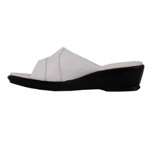 Clarks Wedge Shoes Leather White Colour For Women