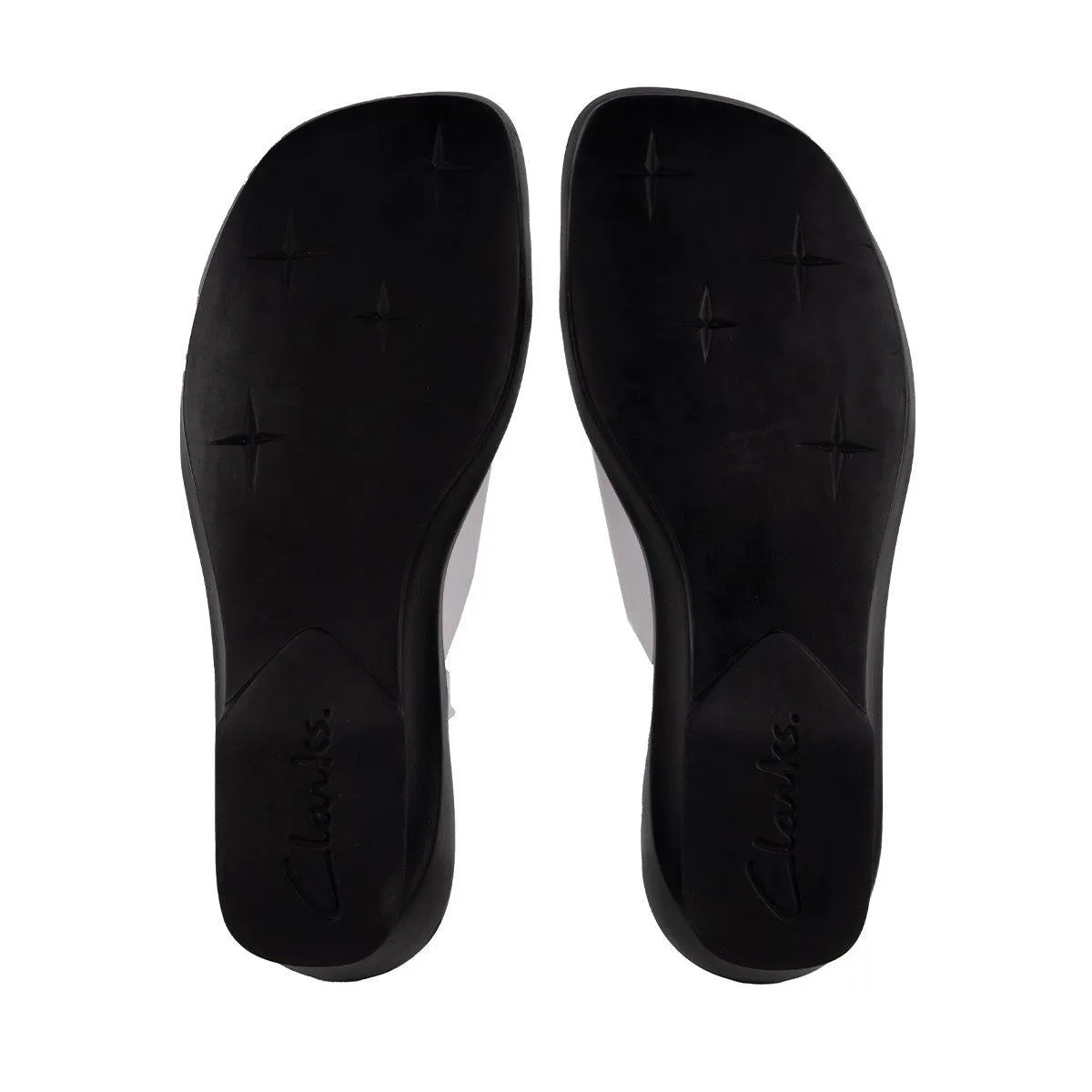 Clarks Wedge Shoes Leather White Colour For Women