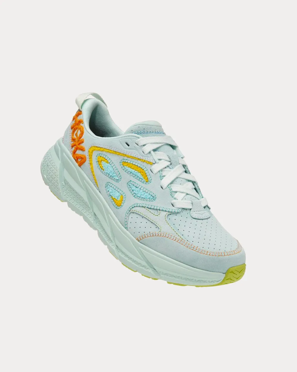 Clifton L Embroidery Blue Grass / Radiant Yellow Running Shoes
