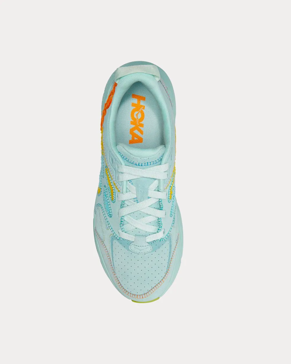 Clifton L Embroidery Blue Grass / Radiant Yellow Running Shoes