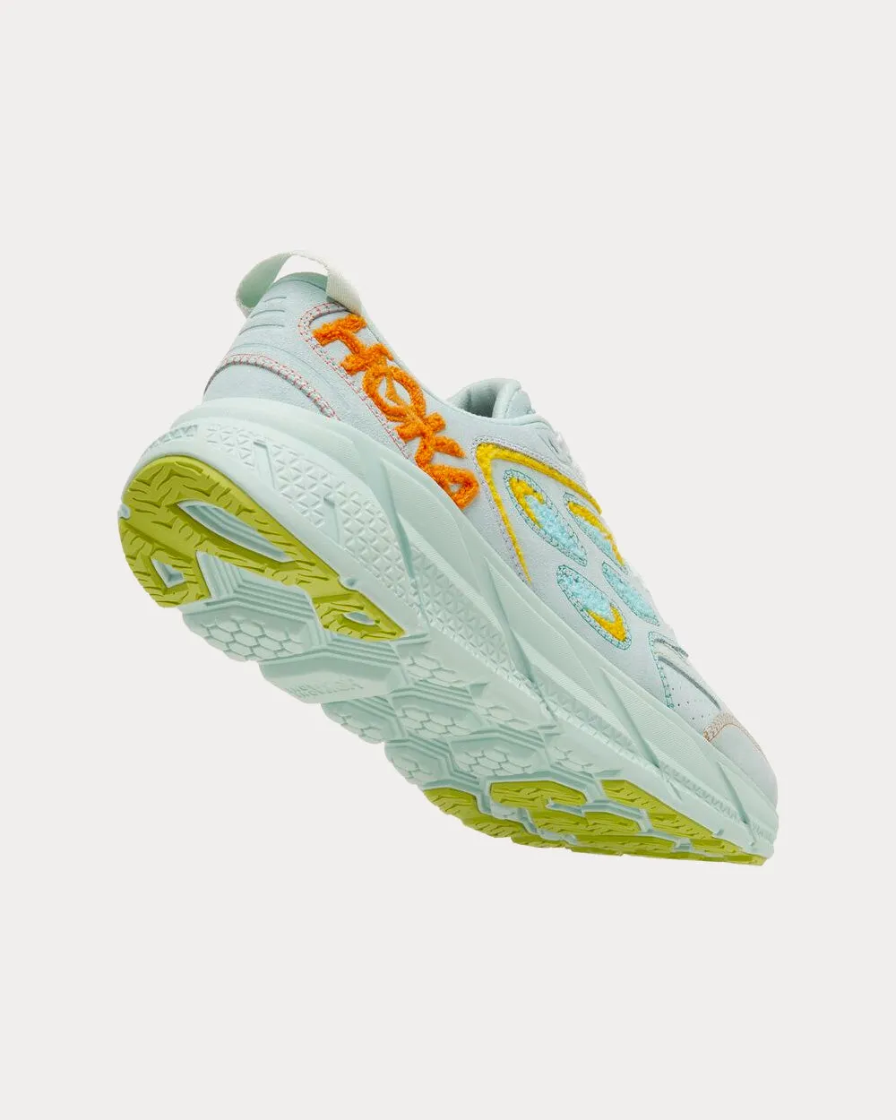 Clifton L Embroidery Blue Grass / Radiant Yellow Running Shoes