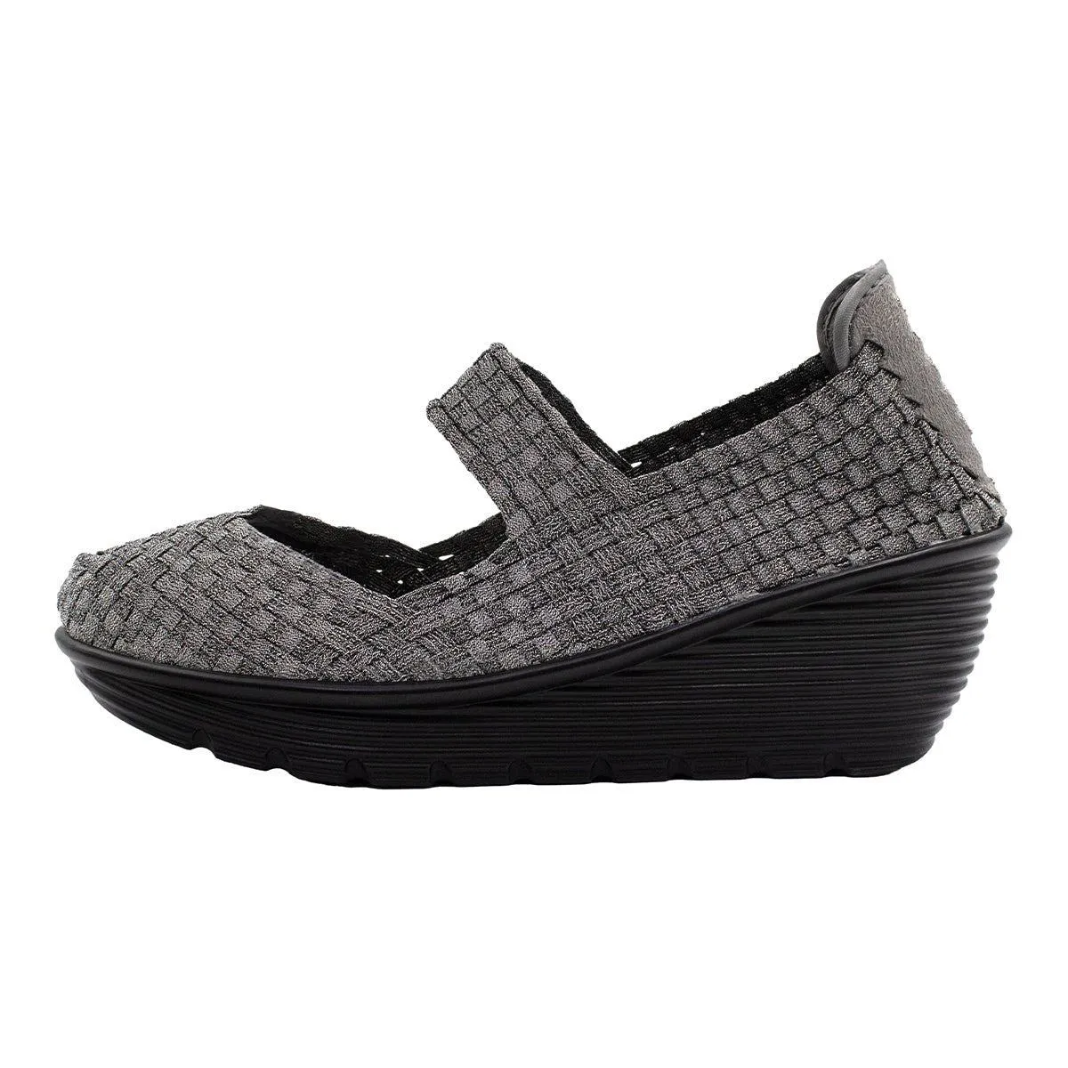 Cnt Footwear Cnt Boddy Wedge Shoes Fabric Silver Colour For Women