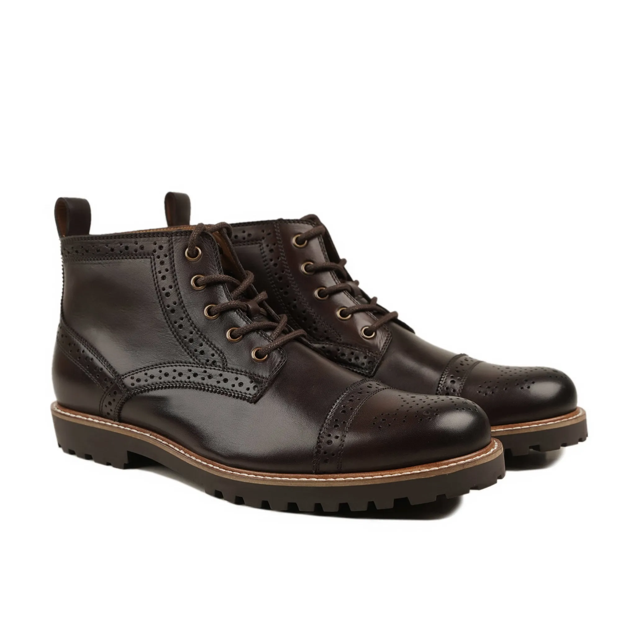 Comart -  Men's Dark Brown Calf Leather Boot