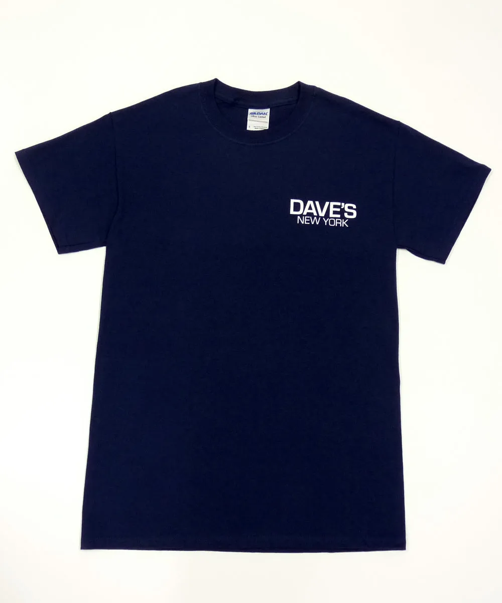 Dave’s New York Work Logo Short Sleeve T-Shirt - Navy