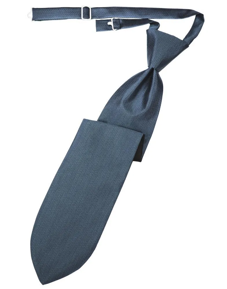 Desert Blue Herringbone Necktie