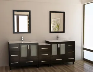 DESIGN ELEMENT Galatian 88" Double Sink Vanity Set