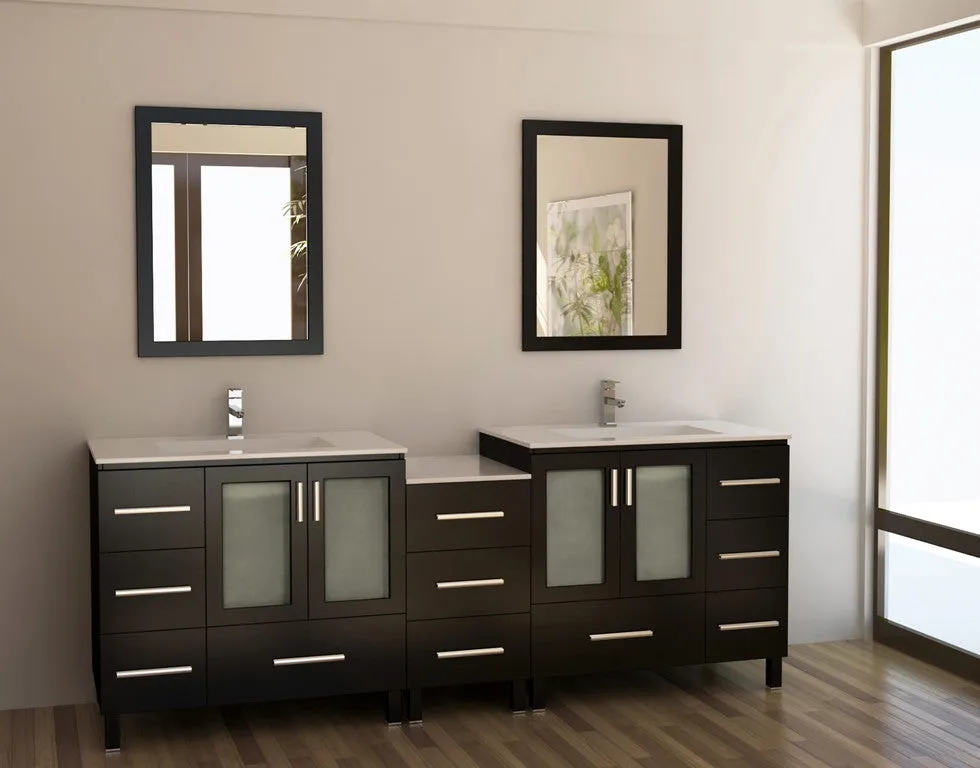 DESIGN ELEMENT Galatian 88" Double Sink Vanity Set