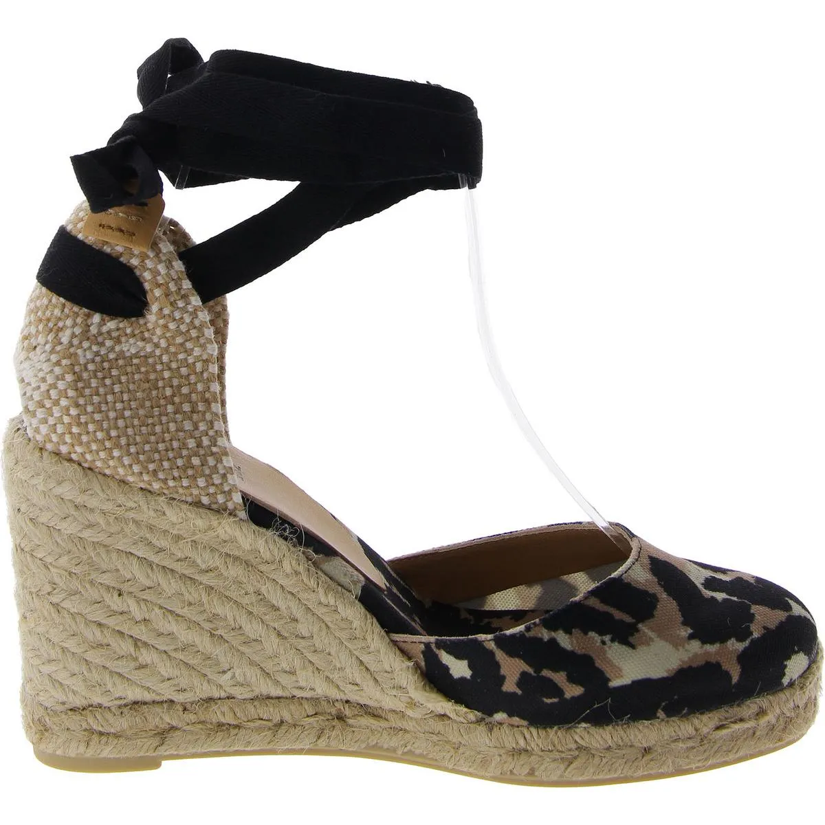 Diane Von Furstenberg Womens Carina Leg Strap Round Toe Wedge Heels