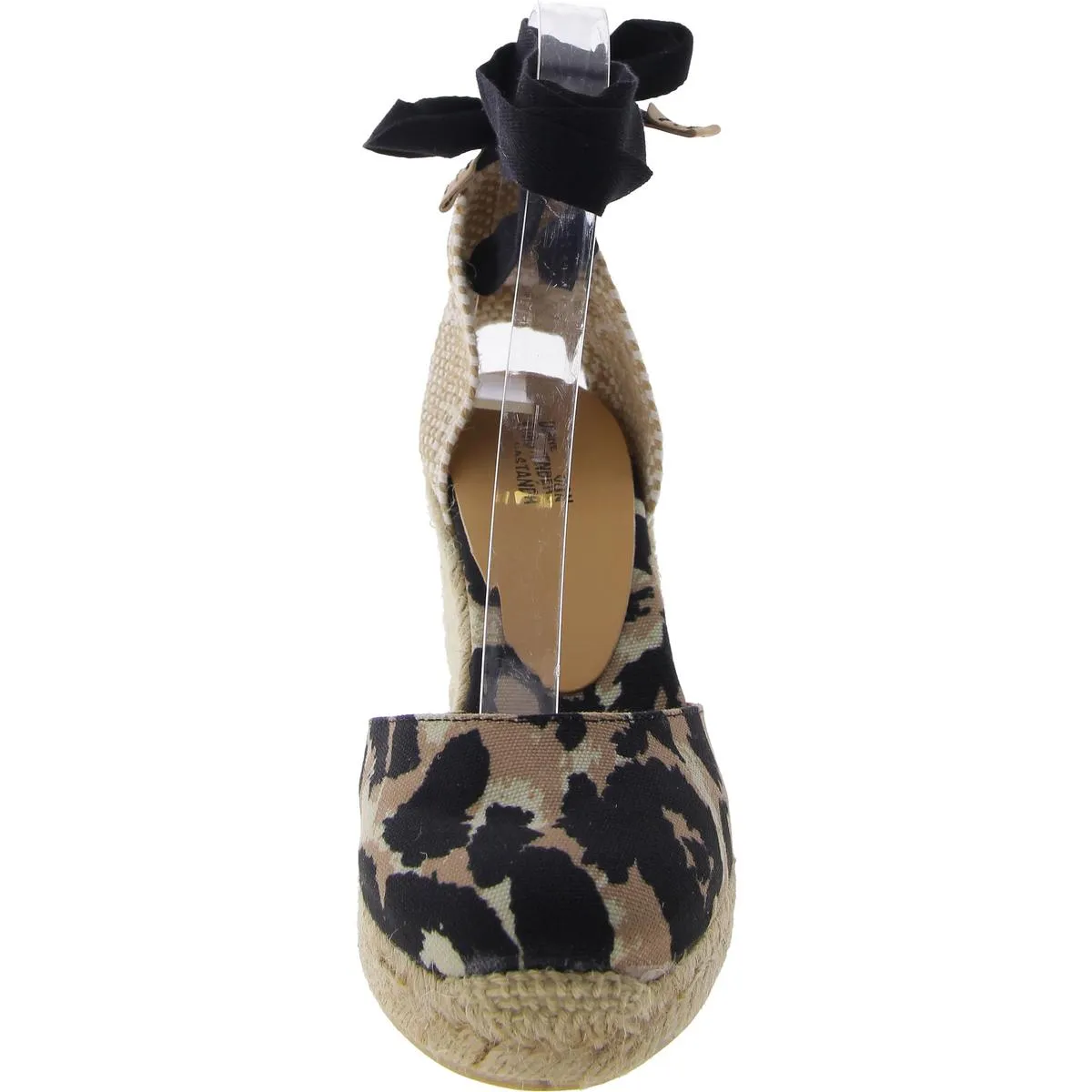 Diane Von Furstenberg Womens Carina Leg Strap Round Toe Wedge Heels