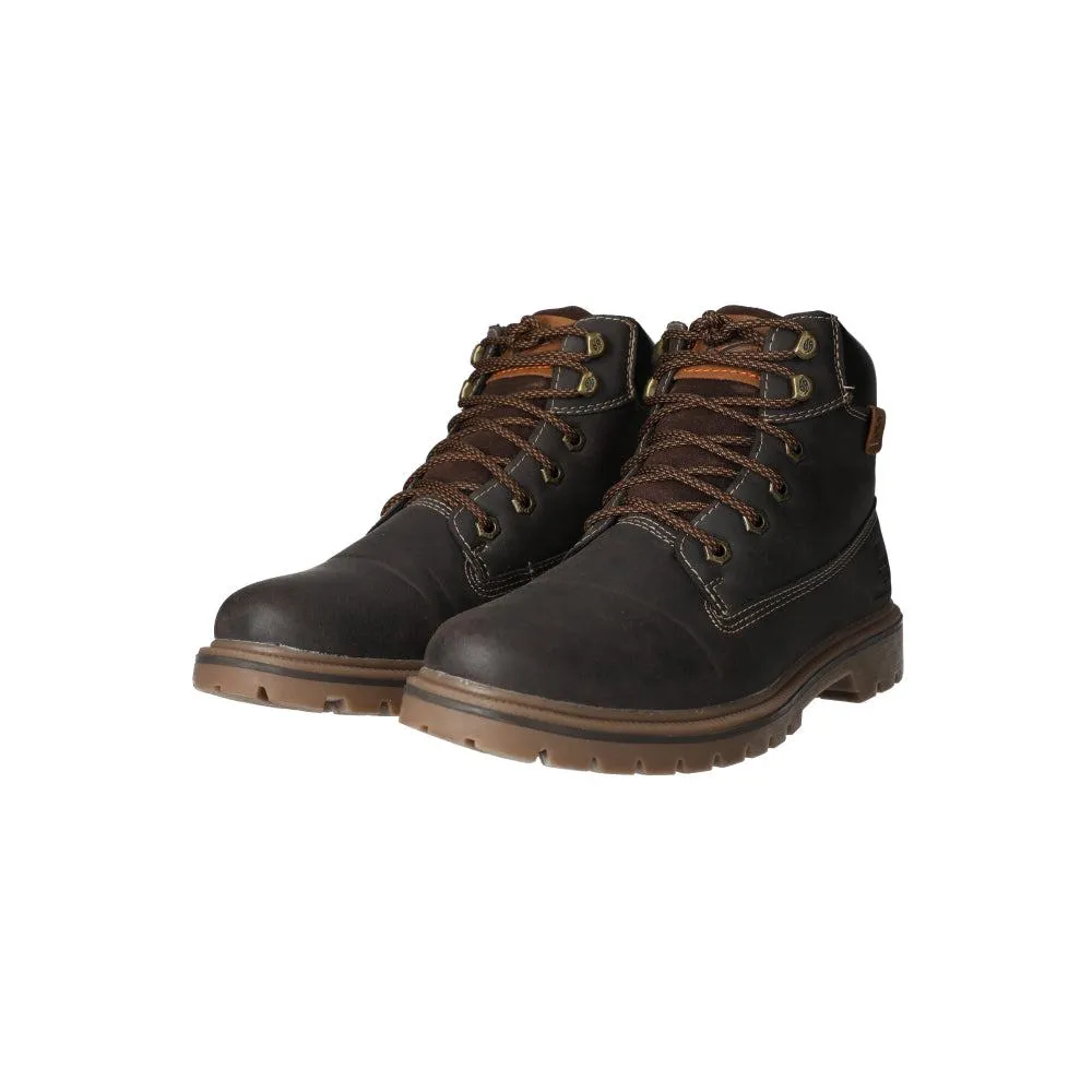 Dockers By Gerli Combat Rain Boots Leather Brown Colour For Men