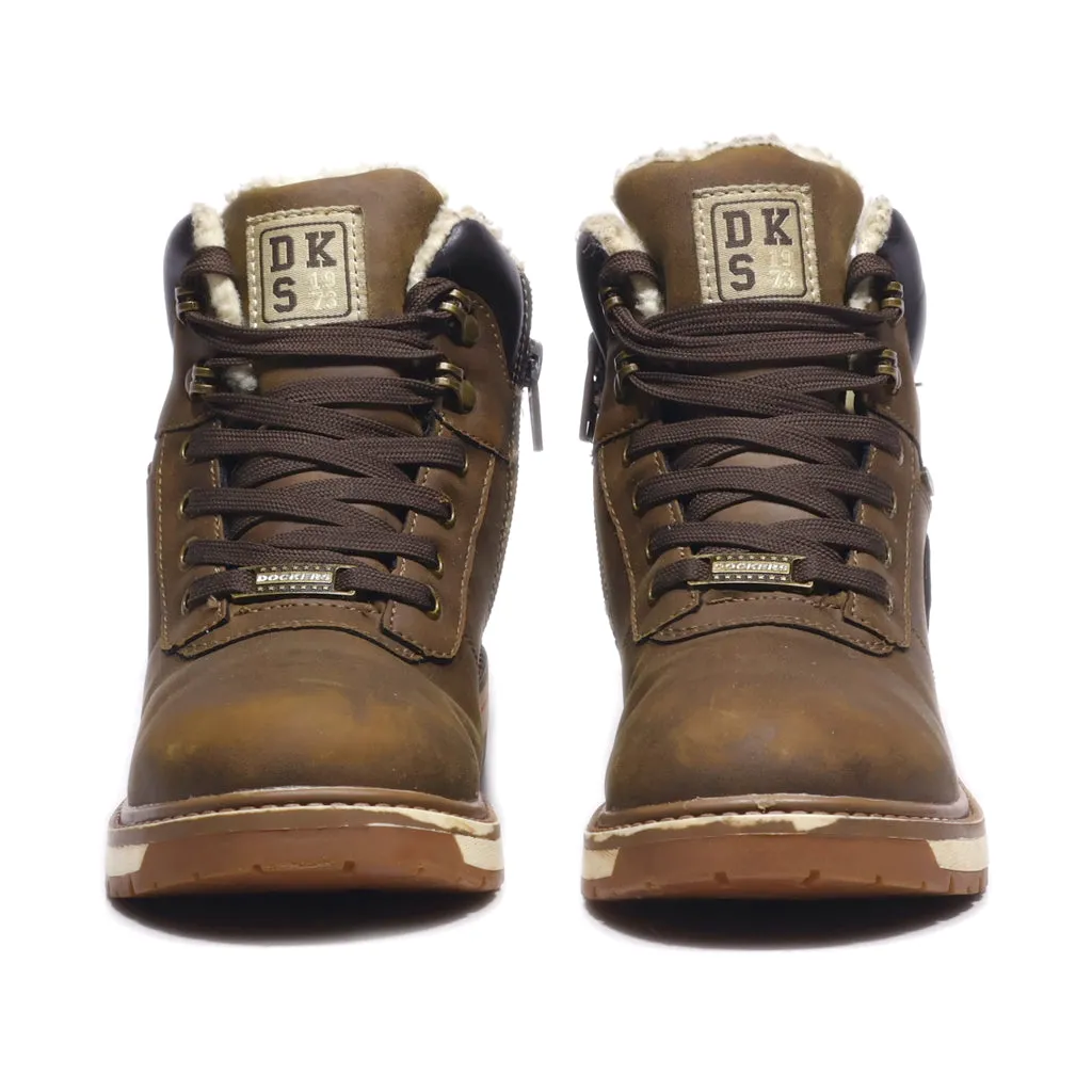 Dockers Snow Boots Leather Brown Colour For Kids