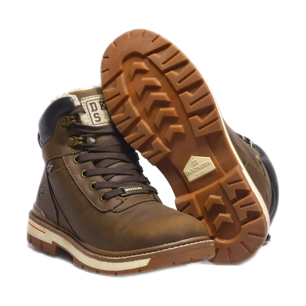 Dockers Snow Boots Leather Brown Colour For Kids