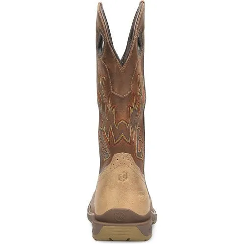 Double H Men's Phantom Rider 13" WP Wide SQ Toe Roper Work Boot -Brown- DH5378