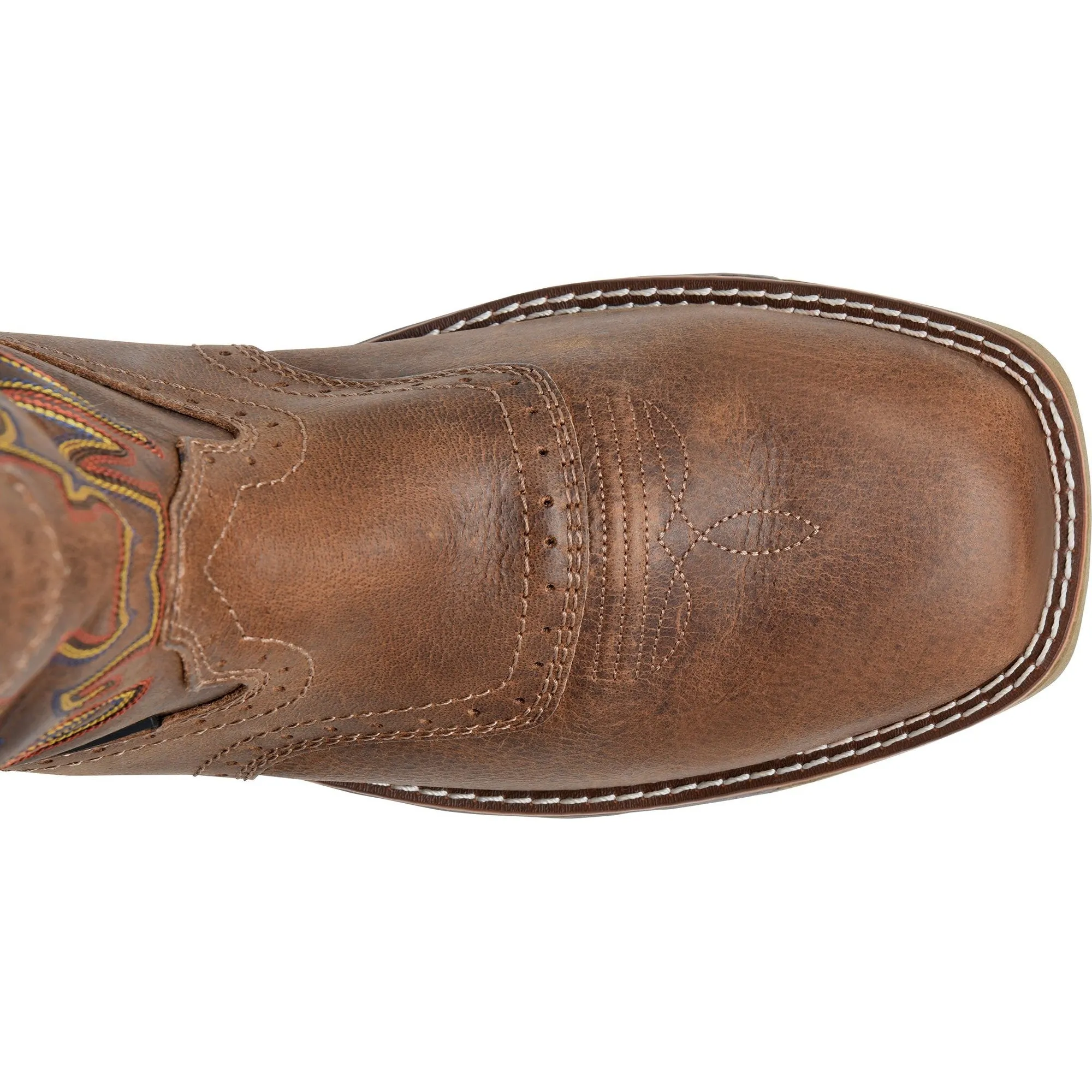 Double H Men's Phantom Rider 13" WP Wide SQ Toe Roper Work Boot -Brown- DH5378