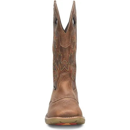 Double H Men's Phantom Rider 13" WP Wide SQ Toe Roper Work Boot -Brown- DH5378
