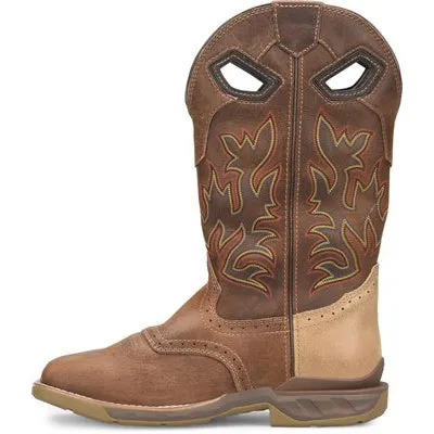 Double H Men's Phantom Rider 13" WP Wide SQ Toe Roper Work Boot -Brown- DH5378