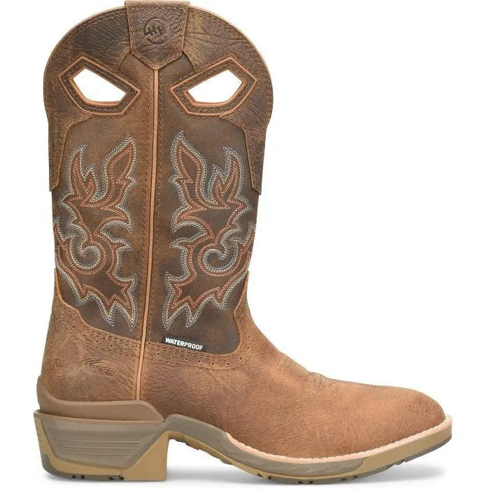 Double H Men's Phantom Rider League 12" U Toe WP Western Work Boot -Brown- DH5427