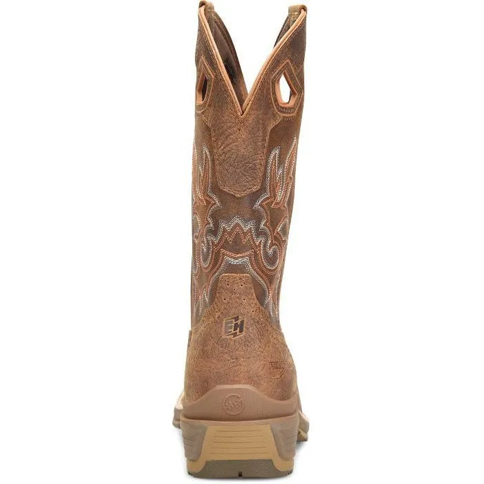 Double H Men's Phantom Rider League 12" U Toe WP Western Work Boot -Brown- DH5427