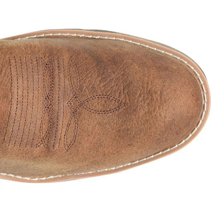 Double H Men's Phantom Rider League 12" U Toe WP Western Work Boot -Brown- DH5427